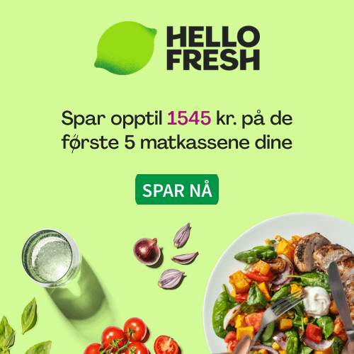 HelloFresh — Spar på middagen — opptil 1 545 kr ny kunde